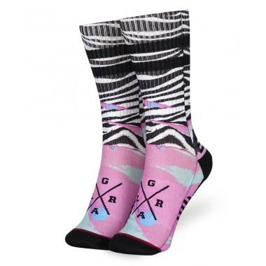 Chaussettes LOOSE RIDERS SHRED ZEBRA Noir/Rose  LOOSE RIDERS Probikeshop 0