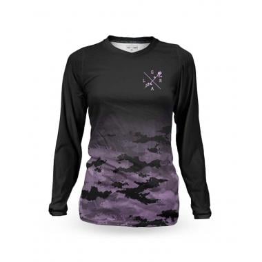 Maillot LOOSE RIDERS CAMO LILAC Femme Manches Longues Noir/Violet  LOOSE RIDERS Probikeshop 0