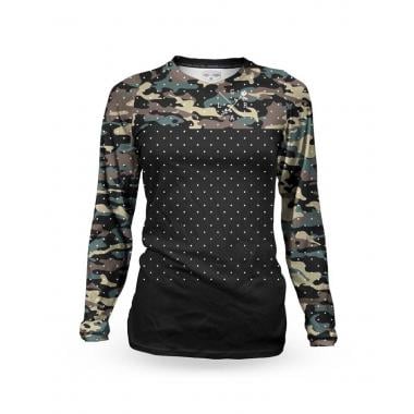 Maillot LOOSE RIDERS TUNDRA FOREST Femme Manches Longues Noir/Kaki Camo  LOOSE RIDERS Probikeshop 0
