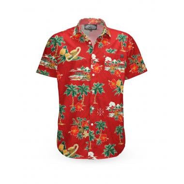 Chemise LOOSE RIDERS ALOHA RED Manches Courtes Rouge  LOOSE RIDERS Probikeshop 0