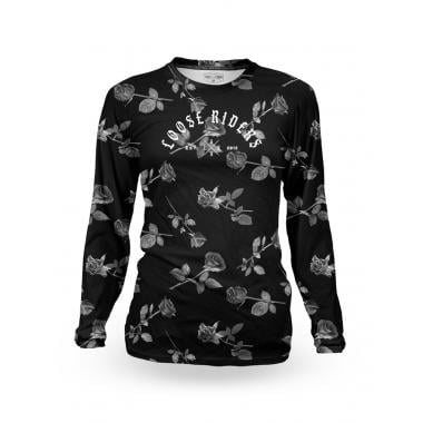 LOOSE RIDERS ROSES Women's Long-Sleeved Jersey Black 0