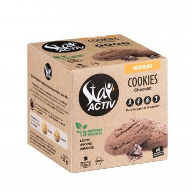 Pack de 5 Cookies Protéinés STAY'ACTIV Pépites de Chocolat Noir