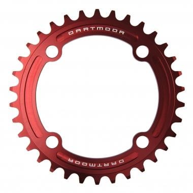 DARTMOOR TOTEM 10/11 Speed Single Chainring 4 Arms 104 mm Red 0