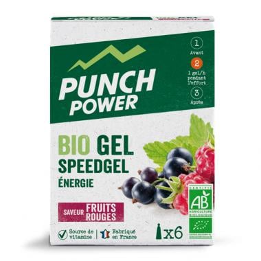 Energiegel 6er-Pack PUNCH POWER SPEEDGEL Rote Früchte 0