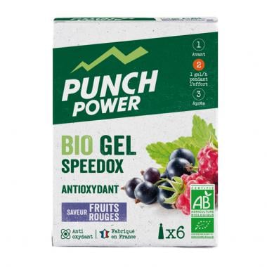 PUNCH POWER SPEEDOX Pack of 6 Energy Gels Red Fruit 0