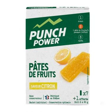 Lote de 8 gelatinas de fruta PUNCH POWER Limón 0