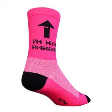 Chaussettes SOCK GUY CREW 6/" AWESOME Rose