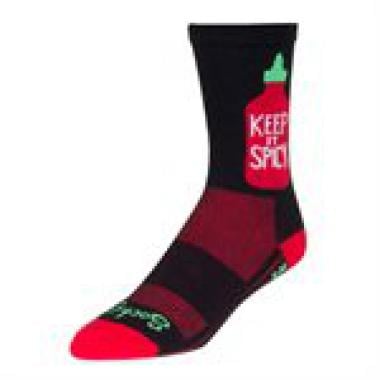 Chaussettes SOCK GUY KEEP IT SPICY CREW Noir/Rouge 2022