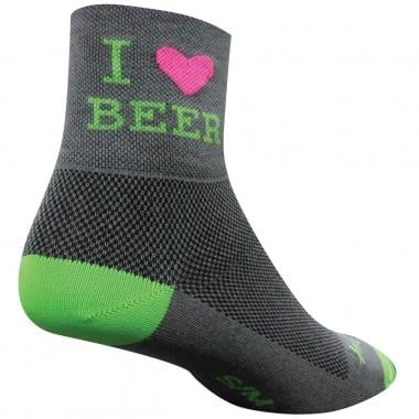 Chaussettes SOCK GUY HEART BEER Gris