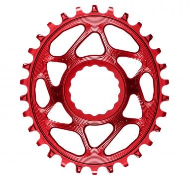 Monocorona ABSOLUTEBLACK OVAL RACEFACE CINCH 9/10/11/12V Direct Mount Offset 6 mm Rosso 0