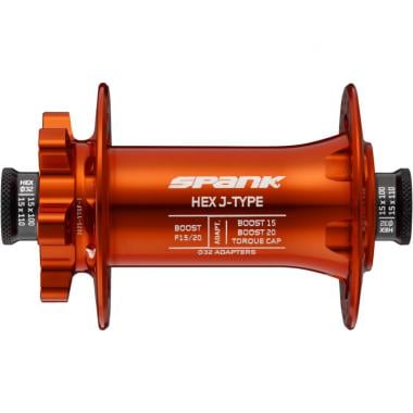 SPANK HEX Front Hub 15/20 mm Boost 32 Spokes Orange 0