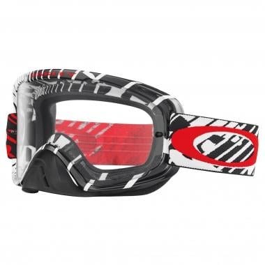 OAKLEY O2 MX Goggles Black/Red Clear Lens 0