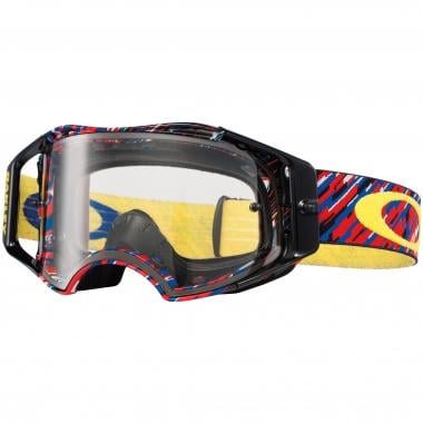 OAKLEY AIRBRAKE MX Goggles Black/Red/Blue Clear Lens 0