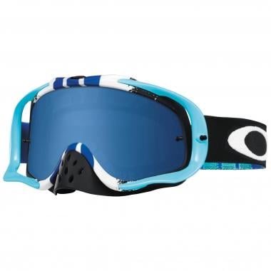 OAKLEY CROWBAR MX Goggles Blue/White Black Ice Iridium & Clear Lenses 0