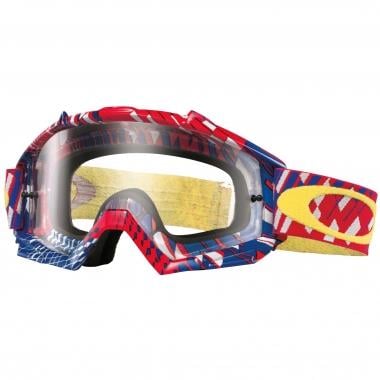 OAKLEY PROVEN MX Goggles Blue/Red Clear Lens 0