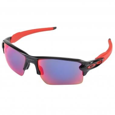 OAKLEY FLAK 2.0 XL Sunglasses Black/Red Iridium OO9188-24 0