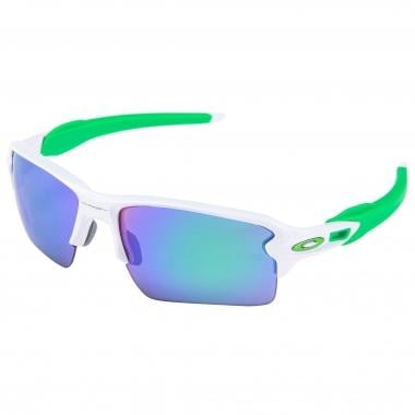 OAKLEY FLAK 2.0 XL Sunglasses White/Green Iridium OO9188-63 0