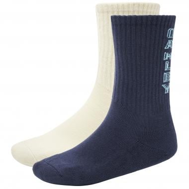 OAKLEY VERTICAL 2 Pairs of Socks Blue/Beige 0