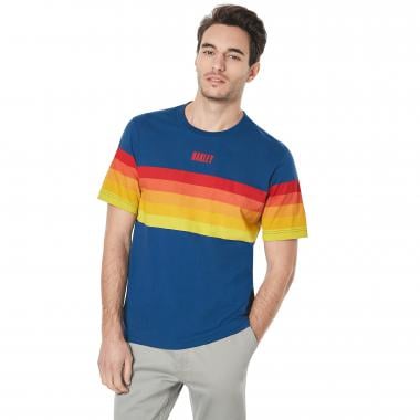 T-Shirt OAKLEY TN RACING SUNSET STRIPE Blu 0