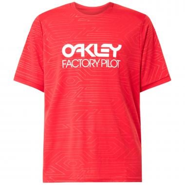 Maillot OAKLEY PIPELINE Manches Courtes Rouge  OAKLEY Probikeshop 0