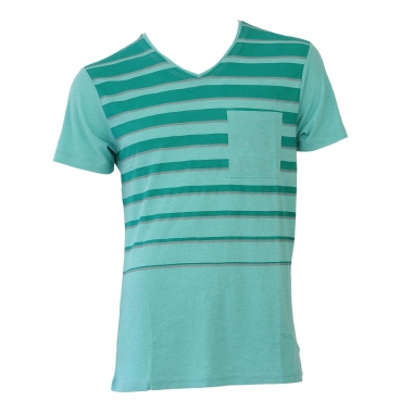 OAKLEY T-Shirt RAW STRIPED POCKET TEE Blu Corallo 0