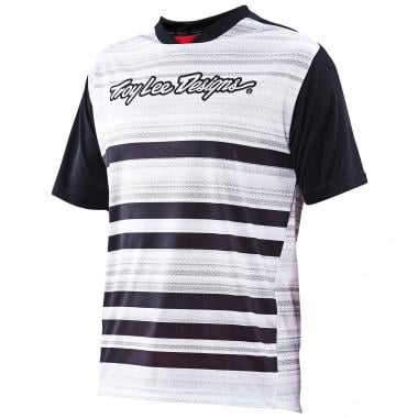 Maillot TROY LEE DESIGNS SKYLINE DIVIDED Mangas cortas Negro/Blanco 0