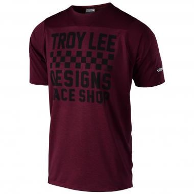 Maillot TROY LEE DESIGNS SKYLINE CHECKER Manches Courtes Rouge TROY LEE DESIGNS Probikeshop 0