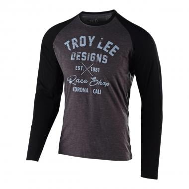 TROY LEE DESIGNS VINTAGE RACE SHOP Long-Sleeved T-Shirt Grey 0
