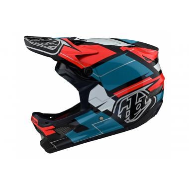 TROY LEE DESIGNS D3 FIBERLITE VERTIGO MTB Helmet Blue/Red  0