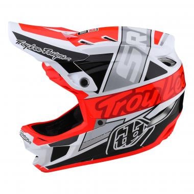 TROY LEE DESIGNS D4 COMPOSITE TEAM SRAM MTB Helmet White/Red 0