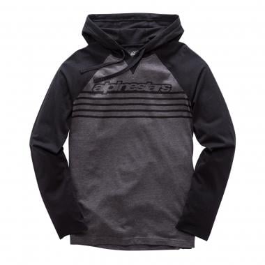 ALPINESTARS POSITIVE Long-Sleeved T-Shirt with Hood Black/Grey 0