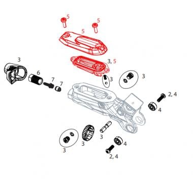SRAM CODE R B1/RSC A1 Brake Lever Cap Kit #11.5018.022.002 0