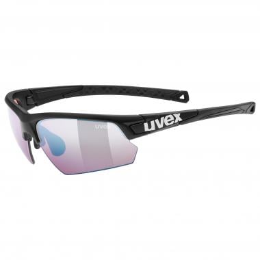 UVEX SPORTSTYLE 224 Sunglasses Mat Black Colorvision Iridium Purple 0