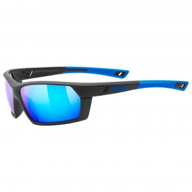 UVEX SPORTSTYLE 225 Sunglasses Black/Mat Blue Iridium 0