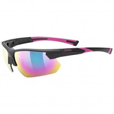 UVEX SPORTSTYLE 221 Sunglasses Black/Pink Iridium 0