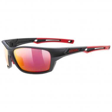 UVEX 232 P Sunglasses Black/Matt Red Iridium Polarized 0