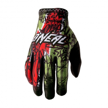 O NEAL MATRIX VANDAL Gloves Green/Red 0