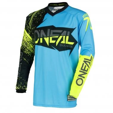 O'NEAL ELEMENT BURNOUT Long-Sleeved Jersey Blue/Black/Yellow 0