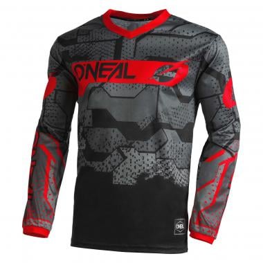 Maillot O'NEAL ELEMENT CAMO Enfant Manches Longues Noir/Rouge O'NEAL Probikeshop 0