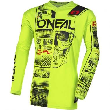 ELEMENT ATTACK V.23 Kids Long-Sleeved Jersey Black/Yellow 2023 0