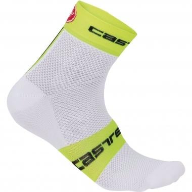 Socken CASTELLI FREE 6 Weiß/Neongelb 0