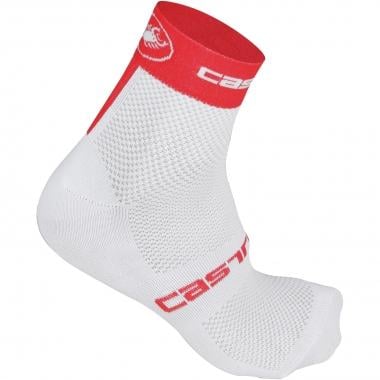 Socken CASTELLI FREE 6 Weiß/Rot 0