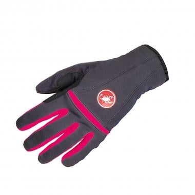 CASTELLI CROMO Women's Gloves Anthracite/Raspberry 0