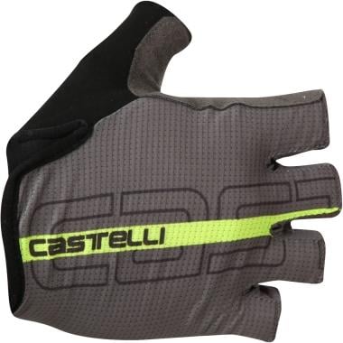 CASTELLI TEMPO Short Finger Gloves Grey/Neon Yellow 0