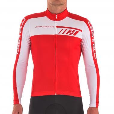 CASTELLI VELOCISSIMO 2 FZ Long-Sleeved Jersey Red/White 0