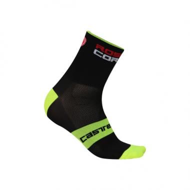 CASTELLI ROSSO CORSA 9 Socks Black/Neon Yellow 0
