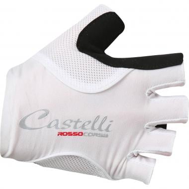 CASTELLI ROSSO CORSA PAVE Women's Short Finger Gloves White/Black 0