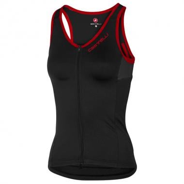CASTELLI SOLARE Women's Sleeveless Jersey Black/Red 0