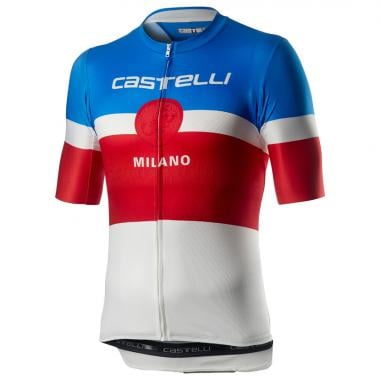 CASTELLI MILANO Short-Sleeved Jersey White/Blue 0