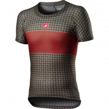 CASTELLI PRO MESH Short-Sleeved Technical Base Layer Green/Red  0